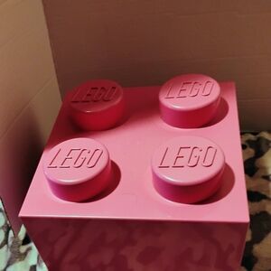 LEGO Pink Storage Box With Lego